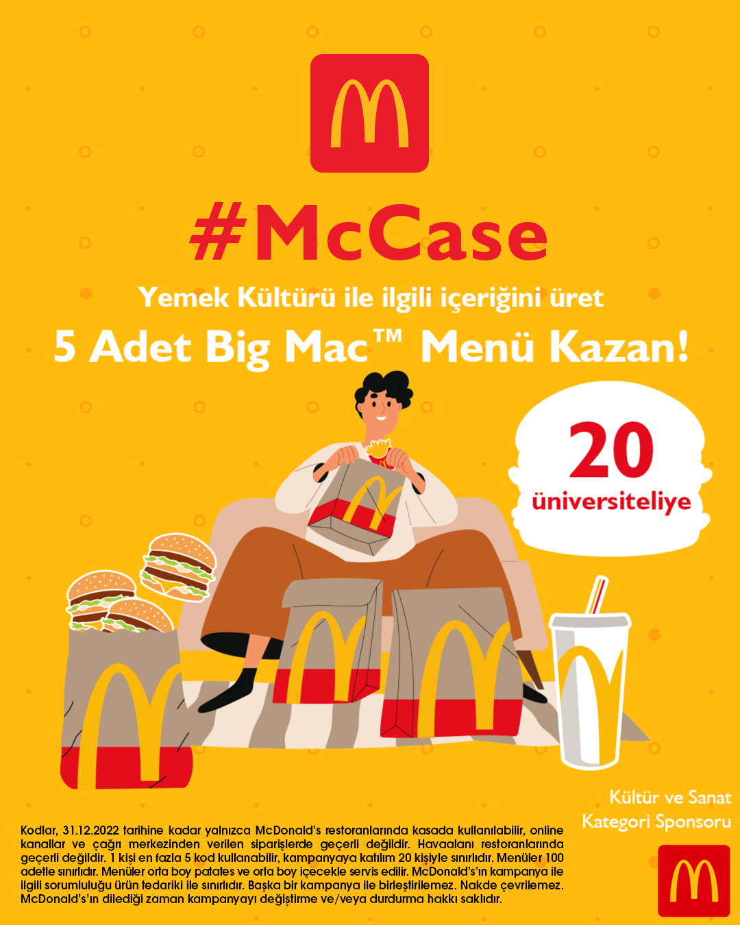 5 Adet Big Mac Menü Ödüllü McCase Başlıyor!