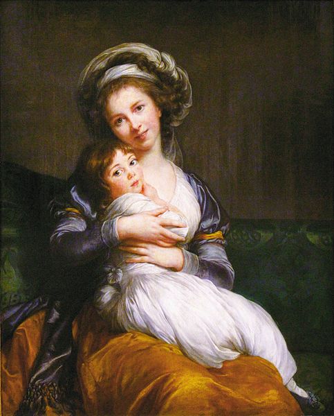 Self-Portrait with Her Daughter Julie