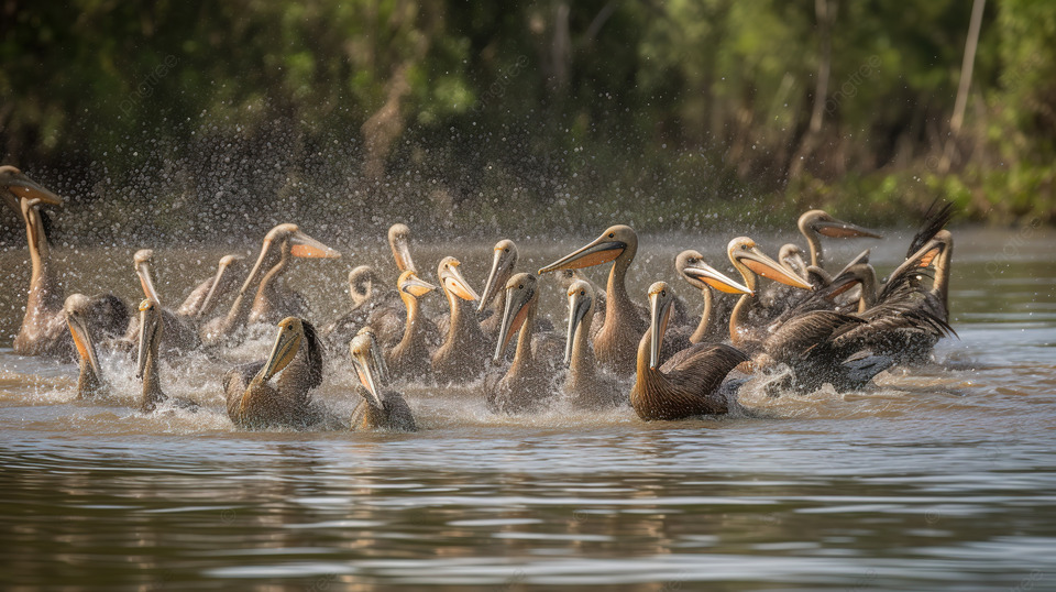 Doğanın Zarafetinin Temsilcileri: Kahverengi Pelikanlar